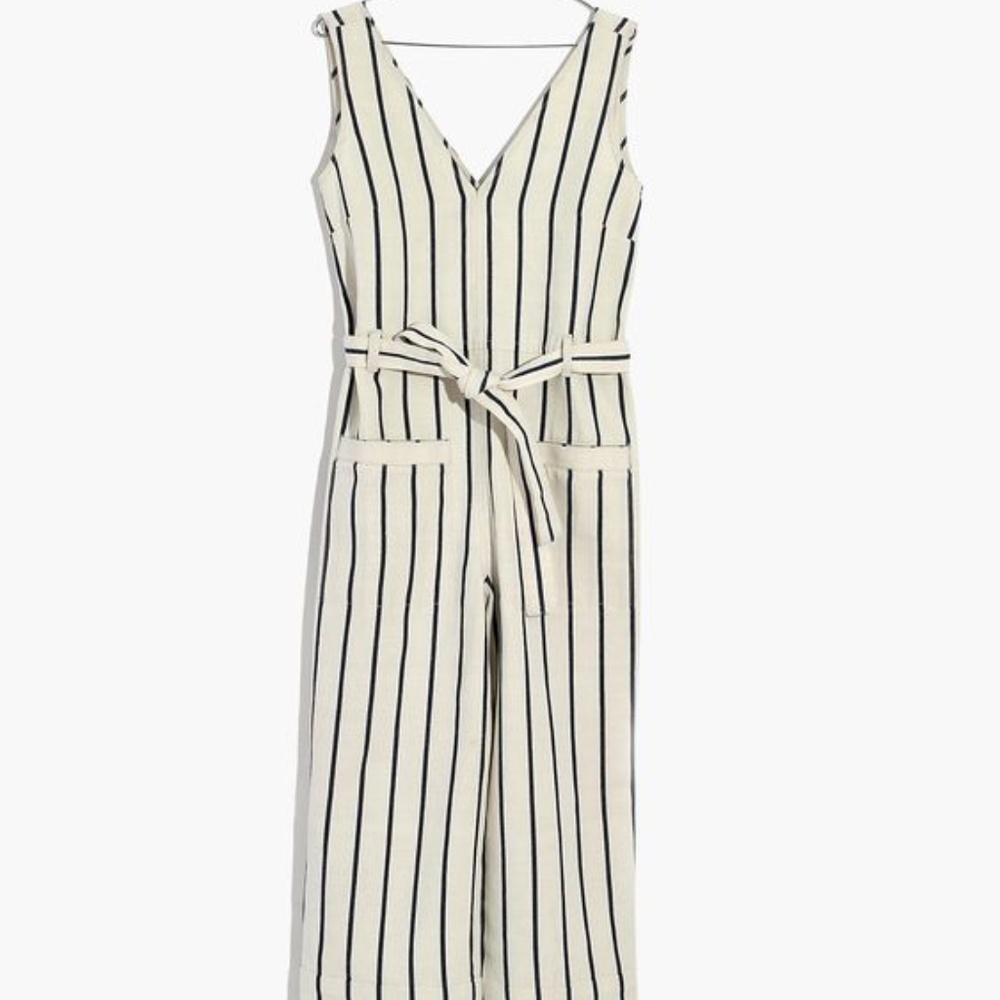Madewell Striped Pull-On Jumpsuit - Picture 4 of 4